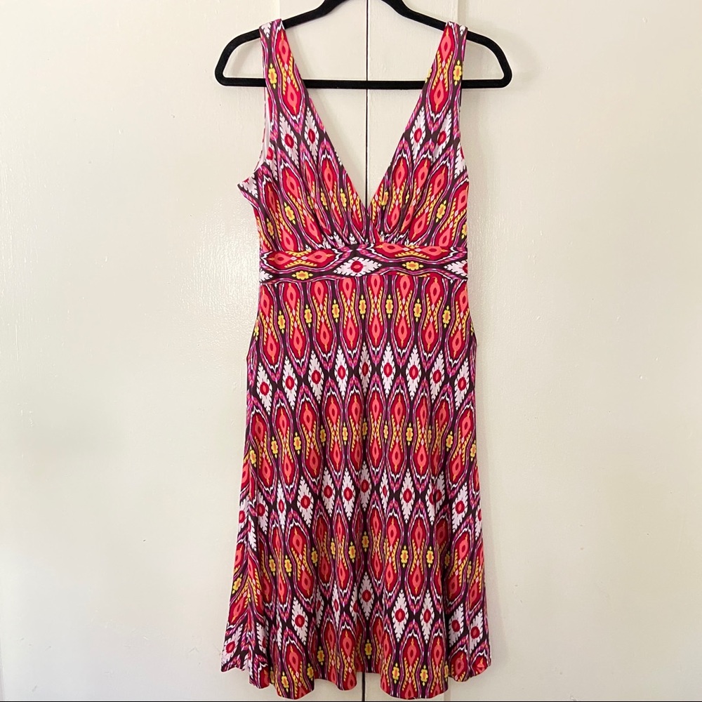 TORY BURCH |  Ikat Silk Printed Dress